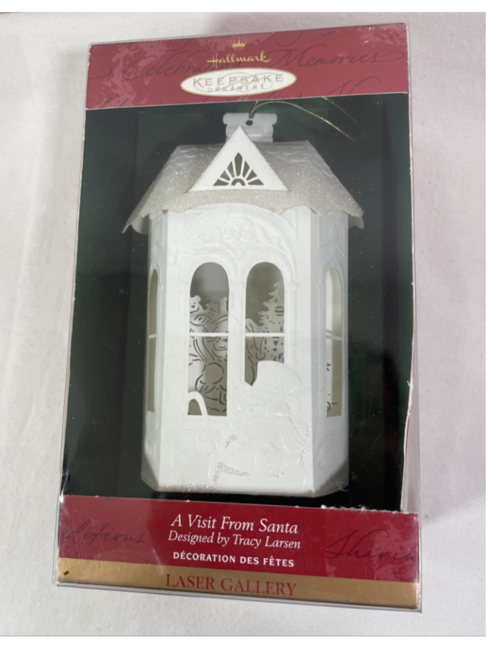 Hallmark Keepsake Light Up Ornament Dated 2000 A Visit From Santa Laser Gallery